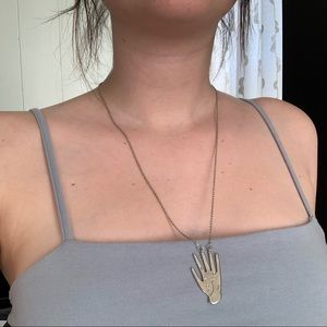 Silver Palmistry Necklace